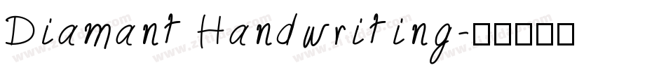 Diamant Handwriting字体转换